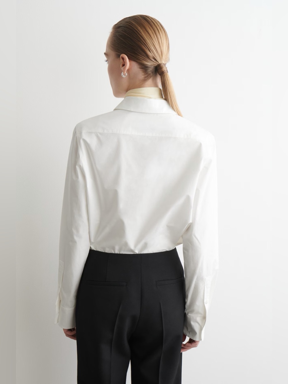 COS White Tailored Cotton Shirt - Picture 3 of 11